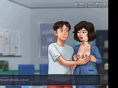 summertime saga 0.20 - horny redhead stepmom milf with huge tits craves young monster cock in wet pussy