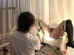 Just caught a glimpse of a pregnant woman’s huge belly exam