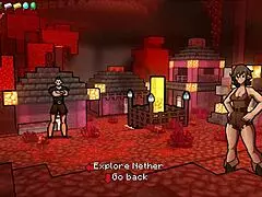 Hornycraft Minecraft Parody! Haze Demon Girl Performs Sexy Femdom Striptease In Episode 32!