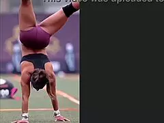 i'm the athletic ebony fitness queen getting sweaty