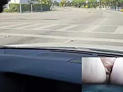 Big ass pawg milf bends over for anal sex and blowjob in the car outdoors