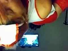 Latina Wife Sucks Nurse Cosplay