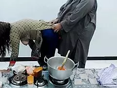 Indian Housewife Kitchen Encounter
