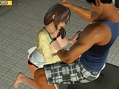 Hentai 3d Babe Bent Over In Hardcore Doggystyle Creampie