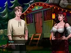 Big tits milf gypsy reads future from hand! Chosen one!