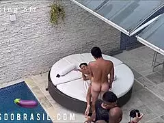 Watch Juninho the Pool Boy Handle That Monster Cock?