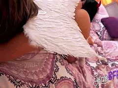 angel and demon lesbians battling in costumes 😈👼 with boobs