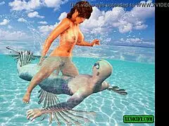 Triton Slams Hard in 3D Fantasy Beach Porn