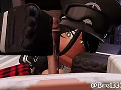 Aggressive happy ending at home 😈