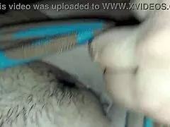 Linda hermanastra, caught watching porn on my phone with close-up shaved action