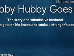 Submissive Husband SUCKS COCK