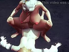 Ningguang fucked by Jean futanari in Genshin Impact