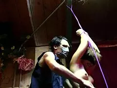 Inked Babe Nyx Tied and Tickled Topless