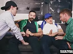 Step sons intriguingly assist step dads in group care