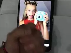 amateur teen fine399 receives cum tribute on big tits in homemade setting