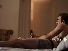 Stepson Gigalo Seduces Reagan Foxx With Kissing And Licking