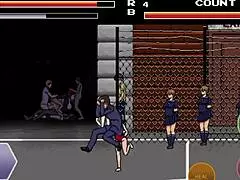 Intense anime hentai blowjob with cartoon girl sucking monster cock passionately