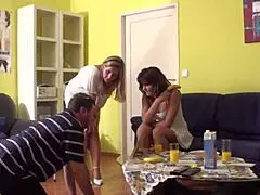 fetish ladies in stockings dominate and humiliate amateur teen