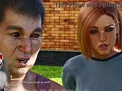 Busty redhead stepmom explores the game with playful fox