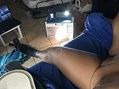 Hey, you see this Latina granny handling that big black cock?