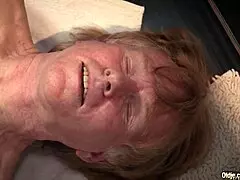 old grandpa caught innocent young brunette sucking and fucking in bathroom until cum in mouth