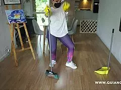 quianon role plays nasty games with sexy latina