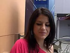 beautiful aubrey sky shines in a cute competition with her young charm and pretty looks.