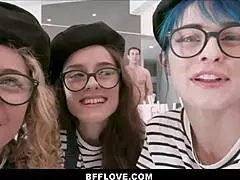 omg three hot teen bffs fuckin artist... allie addison n lily glee