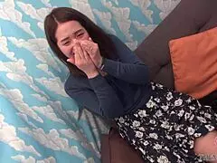 Married women picked up for intense nakadashi cumming