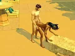 sims 4 tomb raider parody part 3 with antony and isis