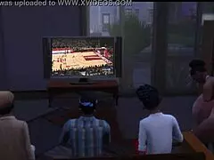 big ass black wife getting fucked right next to her husband