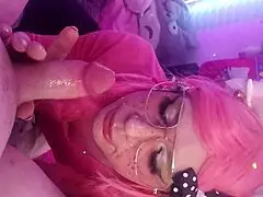 this femboy sucks and swallows two big loads