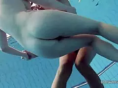 Super Hot Underwater Girls Stripping for Pleasure