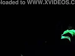 Dayanara's black light sex from my pov.
