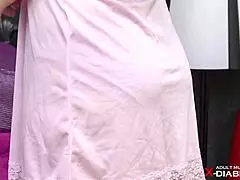 Short-Haired Beautiful Big-Breasted Housewife Experiences Her First Undressing for a Nude Photoshoot