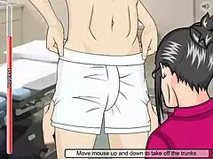 college nurse meets patient for suggestive handjob and fucking in hospital room