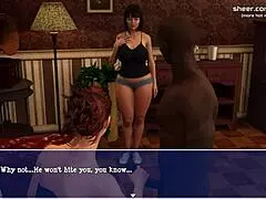 Lily cheats on her husband in a hot interracial threesome. She sucks her first big black monster cock.