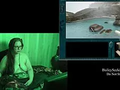 Brunette BBW plays naked in tattooed deception island part 5