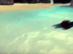 Hey, check out this hentai episode with a shape-shifting girl growing boobs on the beach