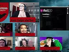 Monsters University episode 1 with goth game master Jane Judge in fantasy maledom desk cum 😈