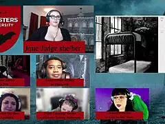 Monsters University episode 1 with goth game master Jane Judge in fantasy maledom desk cum 😈