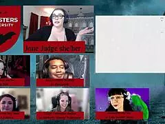 Monsters University episode 1 with goth game master Jane Judge in fantasy maledom desk cum 😈