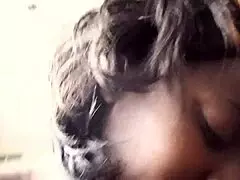 Ebony teen fucks stepmom