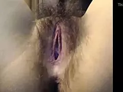 hairy pussy close-up on wild webcam stream