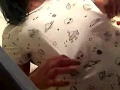 Latina fingering herself in the shower?