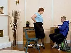 Sex with hot tutor beats studying algebra for this lucky guy