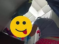 Hidden Camera In The Fitting Room! Curvy Milf Under Surveillance