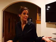 Wow, milf Mandy Flores nails art project with step son!