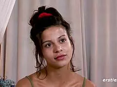 Sexy tattooed babe plays with a dildo in her tight ass. She loves stretching it wide open.