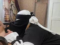 Aziza hangs up on phone for naked penis action! 😏